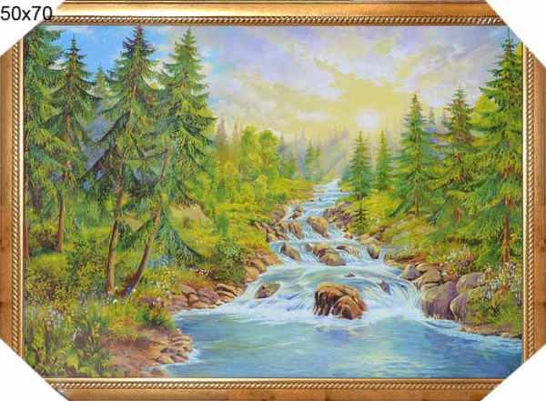 Репродукция картины 50х70 Водопад/ К785 /10034-2/