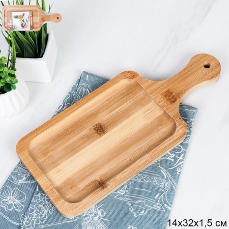 Доска для сервировки 32х14х1,5 см / DSH-604 /уп 80/ бамбук