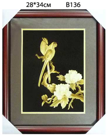 Картина из рисовой соломки 28*34 #4 / B136 /уп 60/Акция