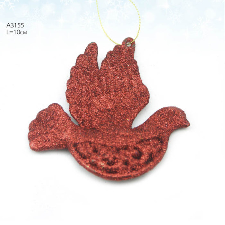 Новогоднее елочное украшение Птица 10 см / A3155 /уп.360/