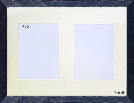 Фоторамка 30х40 с паспарту №1 1521B/JT11/KS2516-2/