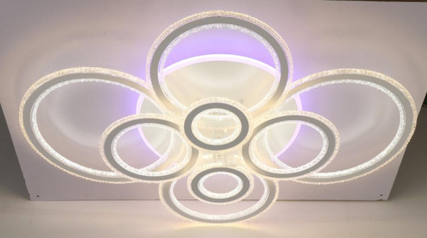 Стационарный светильник / LED-люстра потолочная. Цвет: белый (552W / 1125*840*180)