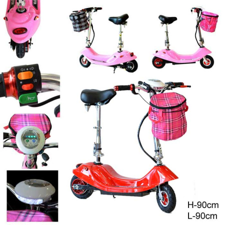 *Электросамокат LYS-006-2 красный /уп1/