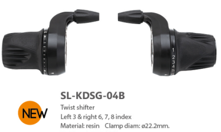 Шифтер SL-KDSG-04B-L3,  Левый индексный 3S, без лого.
