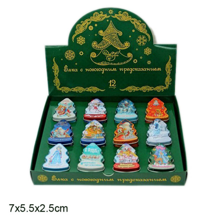 Новогоднее украшение Елка с новогодним пожеланием внутри /38167