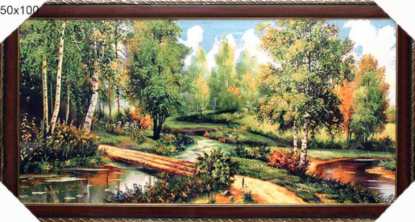 Картина-гобелен 50*100 F089/ 10027-1/зол. нить