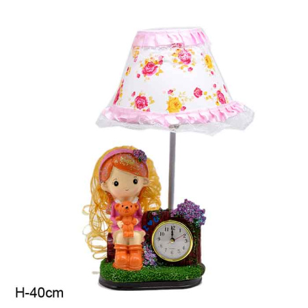 Светильник настольный с часами/705/уп.24/