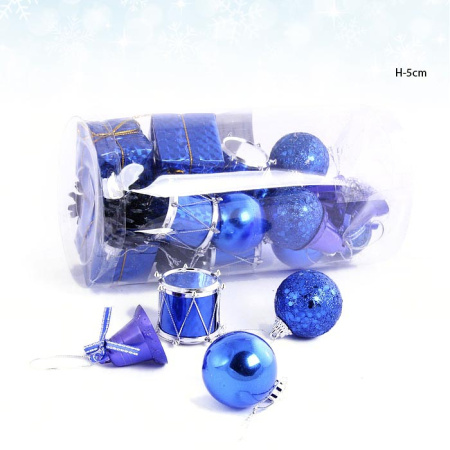Елочные украшения 20 штук Синие / HM9371425#35 /уп.108/