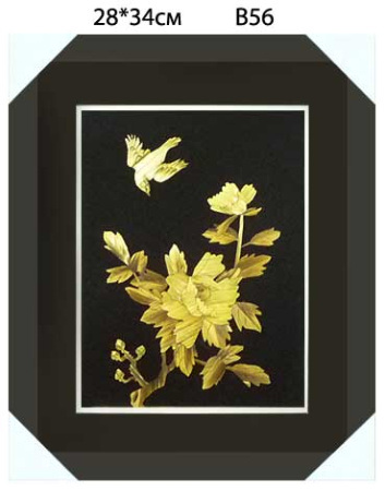 Картина из рисовой соломки 28х34 см / B56 /уп.60/#24