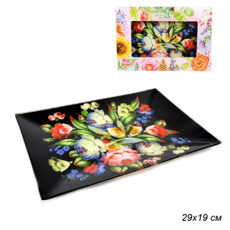 Тарелка прямоугольная / S3229 S087-2 /уп 18/