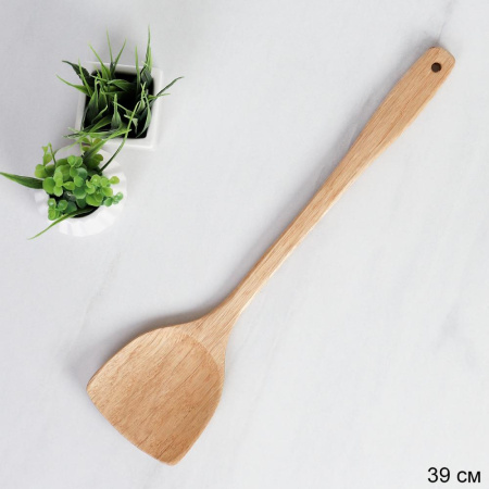 Лопатка кулинарная бамбуковая 39 см / Y-3 /уп 150/ ОРР