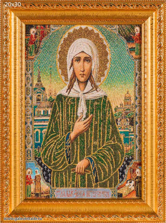 Икона Ксения Петербуржская 20x30 гобелен / N025 /KS4219-4/