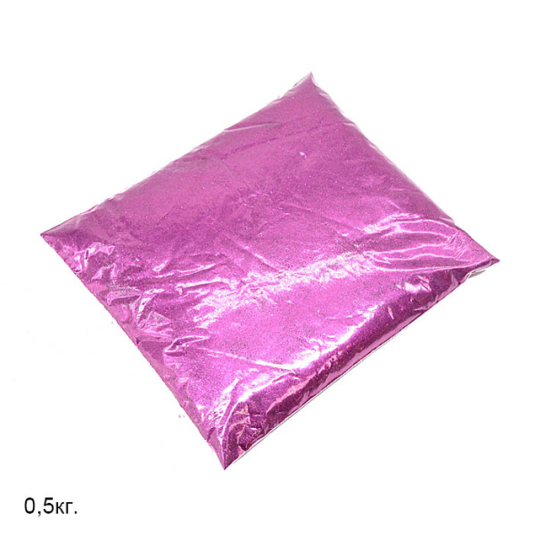 Глиттер розовый фуксия / 254-1/96 /уп 10/ 500 г