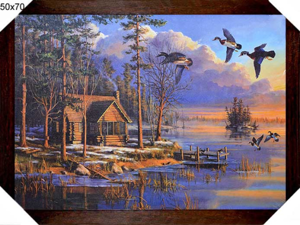 Репродукция картины 50х70 Летят утки /10028-2/