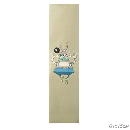 Шкурка противоскользящая для скейта логборда самоката GT300-5 размер 153х610мм /уп 500/