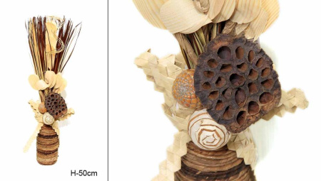 Композиция из сухоцв. h-0.5 м. 35391 /уп.12/