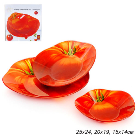 Салатники 3 предмета Томат Акция / TM20/3 L223 /уп 12/