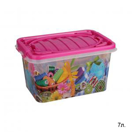Контейнер 7 л Рукодельница / М2071 /уп 12/ прямоугольный