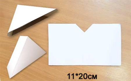 Уголок бумажный белый 10*18 HY-K004 /уп ≈6000шт/