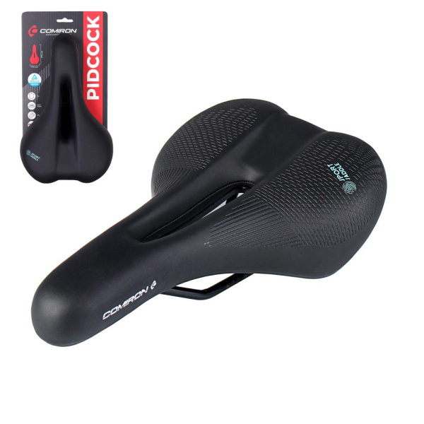 Седло велосипедное MTB COMIRON PIDCOCK M018 275X170, Технологии: DW, ED. Верх: PU с прессованым прин