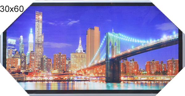 Постер в раме 30х60 HG-348/2002B-012C/