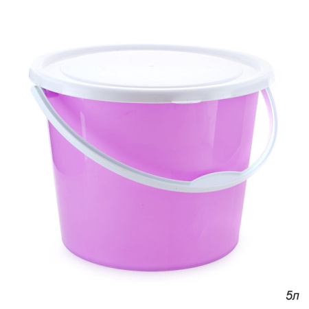 Ведро 5 л с плотной крышкой №2 /уп 20/