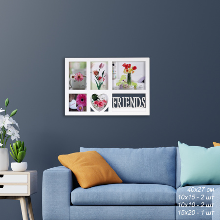 Фоторамка коллаж Семья 40х27 см / M1623FA /уп 36/