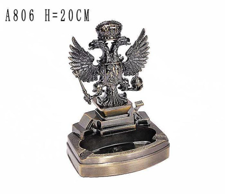 Зажигалка с пепельницей Герб России / A806 / уп.60/