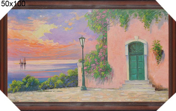 Репродукция картины 50x100 На закате 1/ 33906/10033-1/