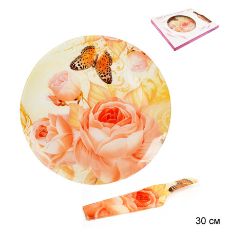 Блюдо для торта с лопаткой 30 см / 1057-Z930 /уп.12/