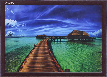 Постер в раме 25х35 Райский местечко / Art28 /2004C-036A/