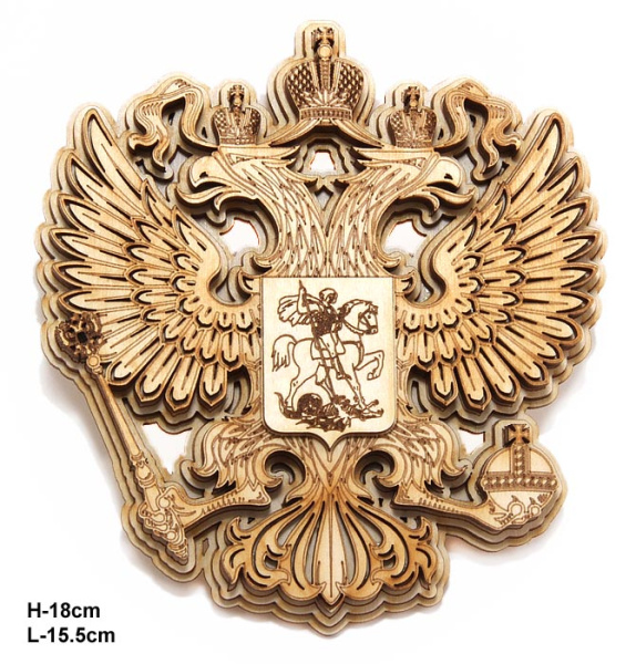 Герб РФ многослойный