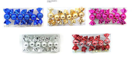 Набор украшений на ёлку 6 шт. SH104-700269R10 /уп.200/