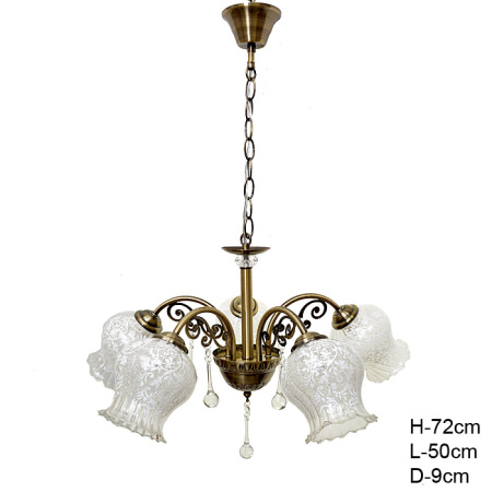 Люстра классическая / 5 x E27 / GH91749-5 /уп 4/