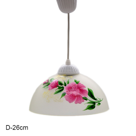 Светильник колпак д250 роза /уп10/