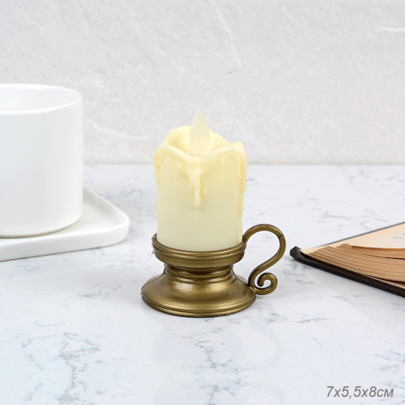 Свеча светодиодная с подвижным фителем 8 см / 227-sv /уп 12/360/ (50)