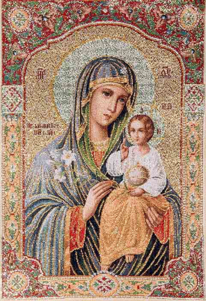 Гобелен полотно 20*30 N101 Богородица неувядаемый цвет