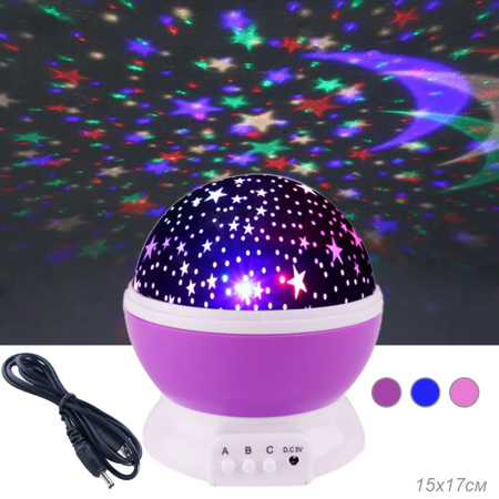 Светильник настольный / М18 /уп 48/Звездное небо (50)