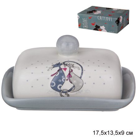 Масленка Cat`s Love / 230-051 /уп 24/ 17,5х13,5х9 см