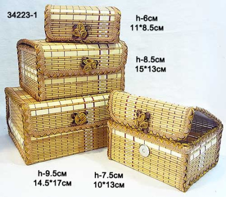 Шкатулки 4 штуки / 34223-1 /уп.84/