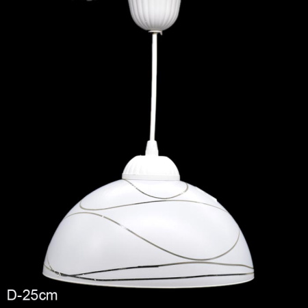Светильник подвесной колпак д 250 169М белая нить