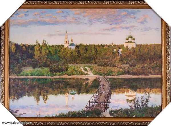 Репродукция картины 50х70 Тихая обитель 1890 /Левитан ИИ/PS2677 G/ Государственная Третьяковская гал