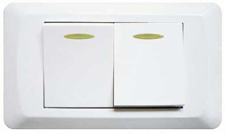 Выключатель Komiron HGB-02 /уп.100/ IVORY Акция