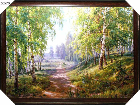 Картина печать 50x70 Березовая роща БС15/10050-1/