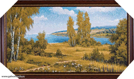 Картина гобелен 33х60 Берёзовая опушка /10092-1/