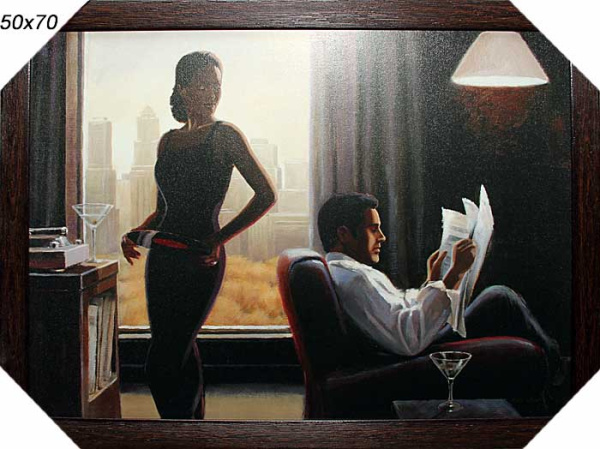 Репродукция картины 50x70 Утренняя ностальгия / A6598 /10028-2/