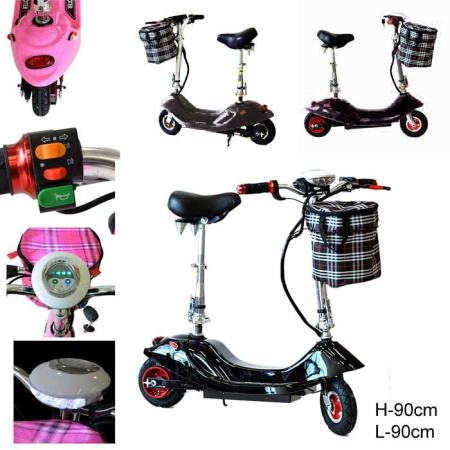 *Электросамокат LYS-006-2 черный /уп1/