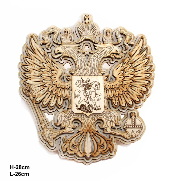 Герб РФ многослойный