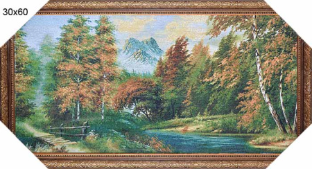 Картина гобелен 30x60 Осенний день / FJ001 /10057-1/