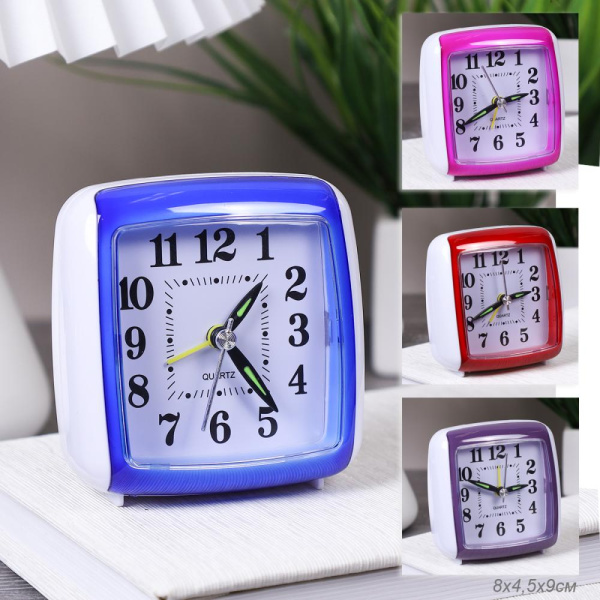 Будильник / XD791 /уп 200/ плавный ход, подсветка экрана